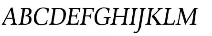 Combi Serif Book Oblique Font UPPERCASE