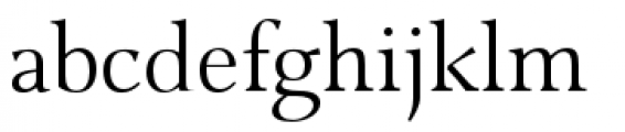 Combi Serif Light Font LOWERCASE