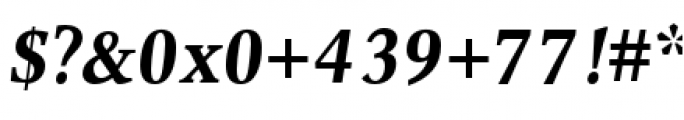 Combi Serif Semibold Oblique Font OTHER CHARS