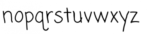Coming Soon Pro Font LOWERCASE