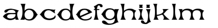 Concave Extended Font LOWERCASE