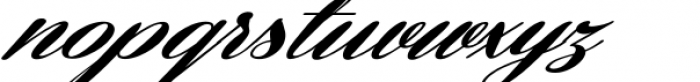 Coneria Script Slanted Fat Font LOWERCASE