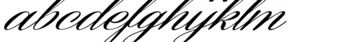 Coneria Script Slanted Light Medium Font LOWERCASE