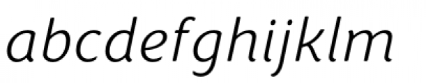 Congenial Italic Family Extra Light Italic Font LOWERCASE