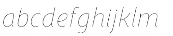 Congenial Italic Family Hairline Italic Font LOWERCASE