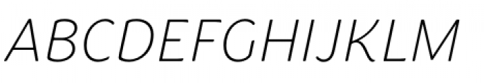 Congenial Italic Family Thin Italic Font UPPERCASE