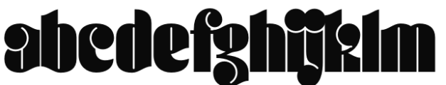 Conica Regular Font LOWERCASE