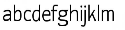 Contra Condensed Light Font LOWERCASE