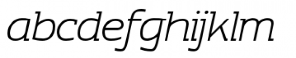 Contra Slab Light Italic Font LOWERCASE