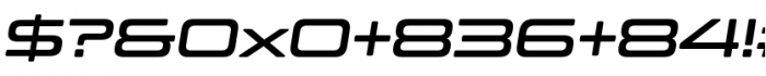 Controller Ext Four Oblique Font OTHER CHARS