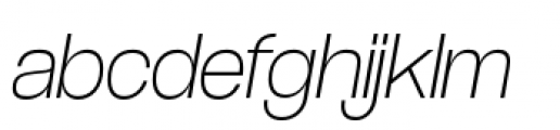 Coolvetica Extra Light Italic Font LOWERCASE