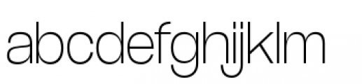 Coolvetica Extra Light Font LOWERCASE