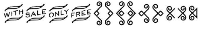 Corinth Ornaments Font LOWERCASE