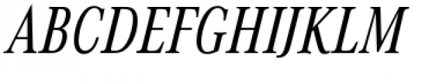 Corporate A Std Condensed Regular Italic Font UPPERCASE