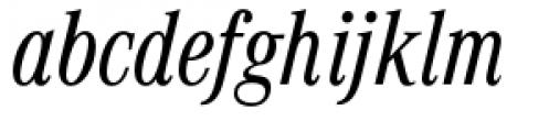 Corporate A Std Condensed Regular Italic Font LOWERCASE