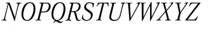 Corporate A Std Light Italic Font UPPERCASE