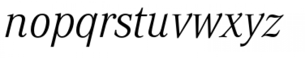 Corporate A Std Light Italic Font LOWERCASE
