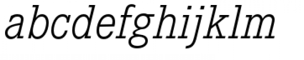 Corporate E Light Italic Font LOWERCASE