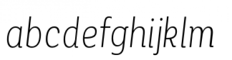 Corporative Alt Condensed Light Italic Font LOWERCASE