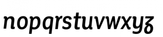 Corporative Alt Condensed Medium Italic Font LOWERCASE