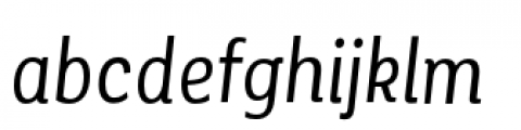 Corporative Alt Condensed Regular Italic Font LOWERCASE