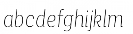 Corporative Alt Condensed Thin Italic Font LOWERCASE