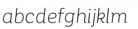 Corporative Alt Light Italic Font LOWERCASE