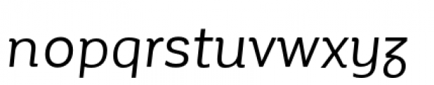 Corporative Alt Regular Italic Font LOWERCASE