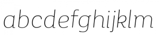 Corporative Alt Thin Italic Font LOWERCASE