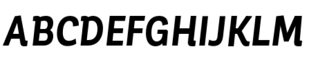 Corporative Condensed Bold Italic Font UPPERCASE