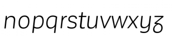 Corporative Sans Alt Book Italic Font LOWERCASE