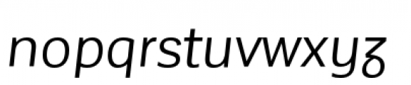 Corporative Sans Alt Italic Font LOWERCASE