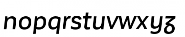 Corporative Sans Alt Medium Italic Font LOWERCASE