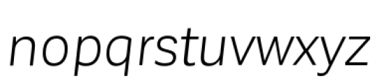 Corporative Sans Book Italic Font LOWERCASE
