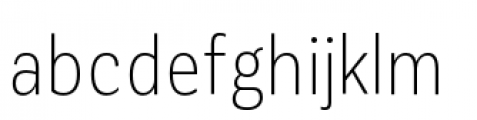 Corporative Sans Condensed Light Font LOWERCASE