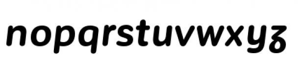 Corporative Sans Rounded Alt Bold Italic Font LOWERCASE
