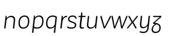 Corporative Sans Rounded Alt Book Italic Font LOWERCASE