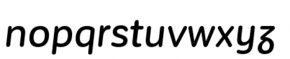 Corporative Sans Rounded Alt Medium Italic Font LOWERCASE