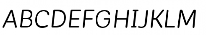 Corporative Sans Rounded Alt Regular Italic Font UPPERCASE