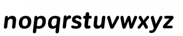Corporative Sans Rounded Bold Italic Font LOWERCASE
