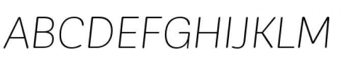 Corporative Sans Rounded Light Italic Font UPPERCASE