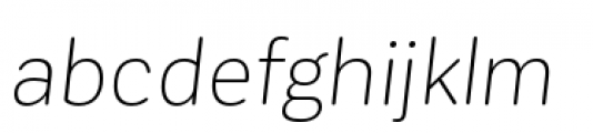 Corporative Sans Rounded Light Italic Font LOWERCASE