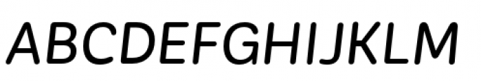 Corporative Sans Rounded Medium Italic Font UPPERCASE