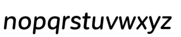 Corporative Sans Rounded Medium Italic Font LOWERCASE