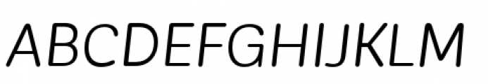 Corporative Sans Rounded Regular Italic Font UPPERCASE