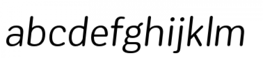 Corporative Sans Rounded Regular Italic Font LOWERCASE