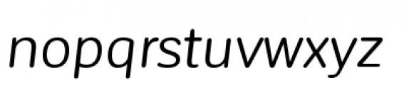 Corporative Sans Rounded Regular Italic Font LOWERCASE
