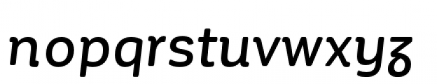 Corporative Soft Alt Medium Italic Font LOWERCASE
