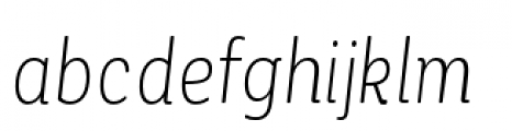 Corporative Soft Condensed Alt Light Italic Font LOWERCASE