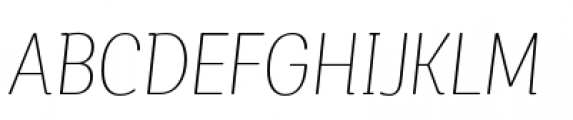 Corporative Soft Condensed Alt Thin Italic Font UPPERCASE